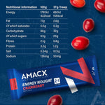 Amacx Nougat Energy Bars - 3 x 37g Bars