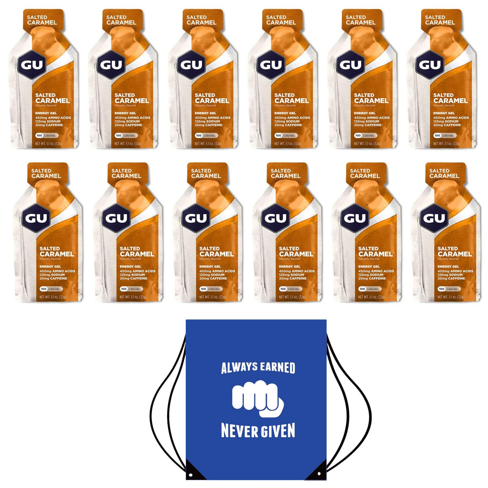 GU Energy Gels - Pack of 12 Salted Caramel Sachets