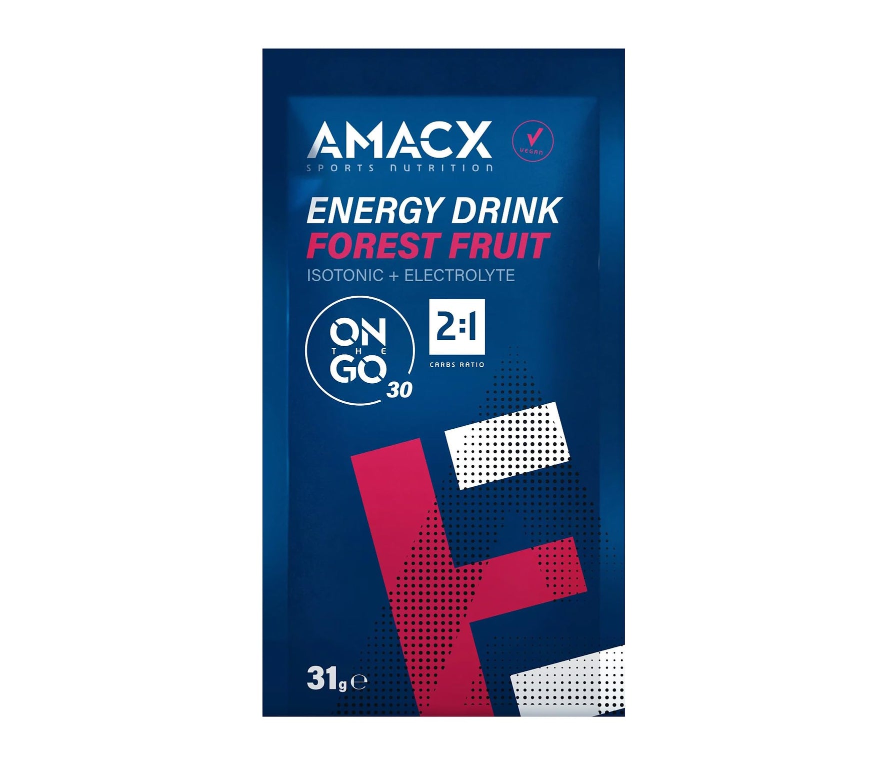 Amacx Energy Drink On-The-Go Sachets - 12 x 31g Packets