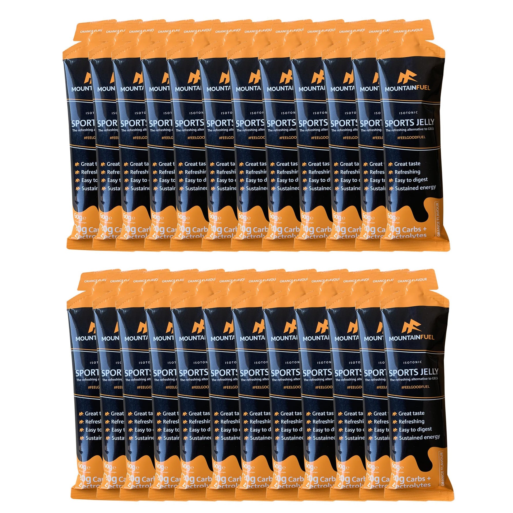 Mountain Fuel Sports Jelly Hydrogel Energy Gel Pouch - Box of 24