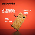 Getbuzzing Nut Free Oat Flapjacks - Gluten Free Healthy Snacks - Energy Bars For Running, Cycling, Gym - Pack of 4 x 62g