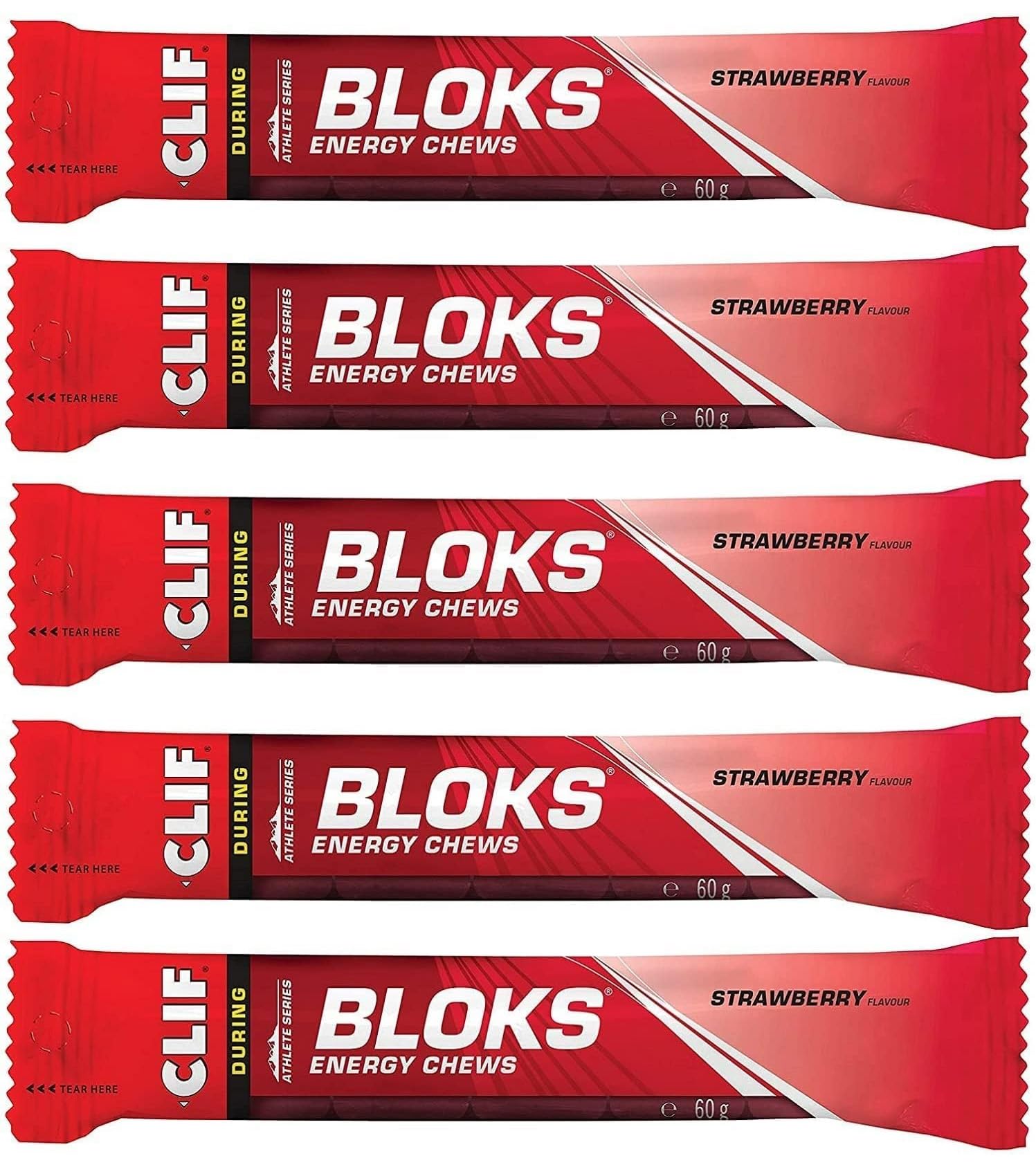 Clif Bar Shot Bloks Strawberry 60g (Pack of 5)