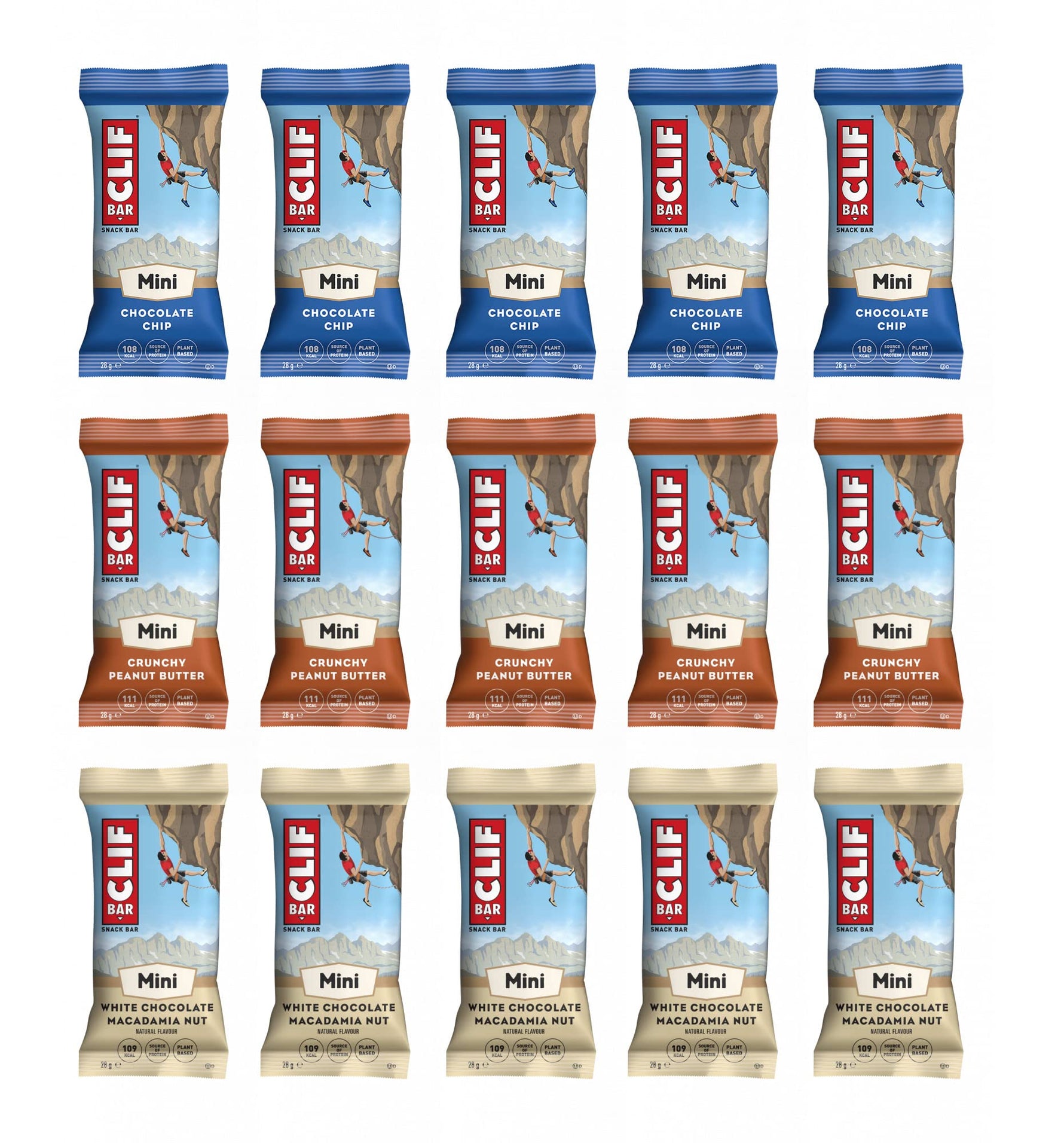 CLIF BAR Minis - Mixed Selection Box - 15 Bars