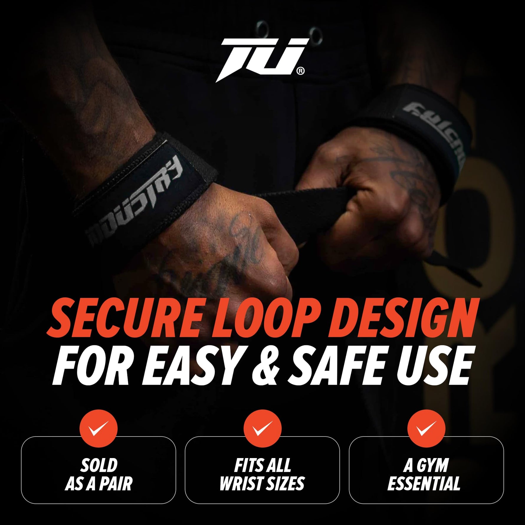 Team Industry Classic Lifting Straps 24"