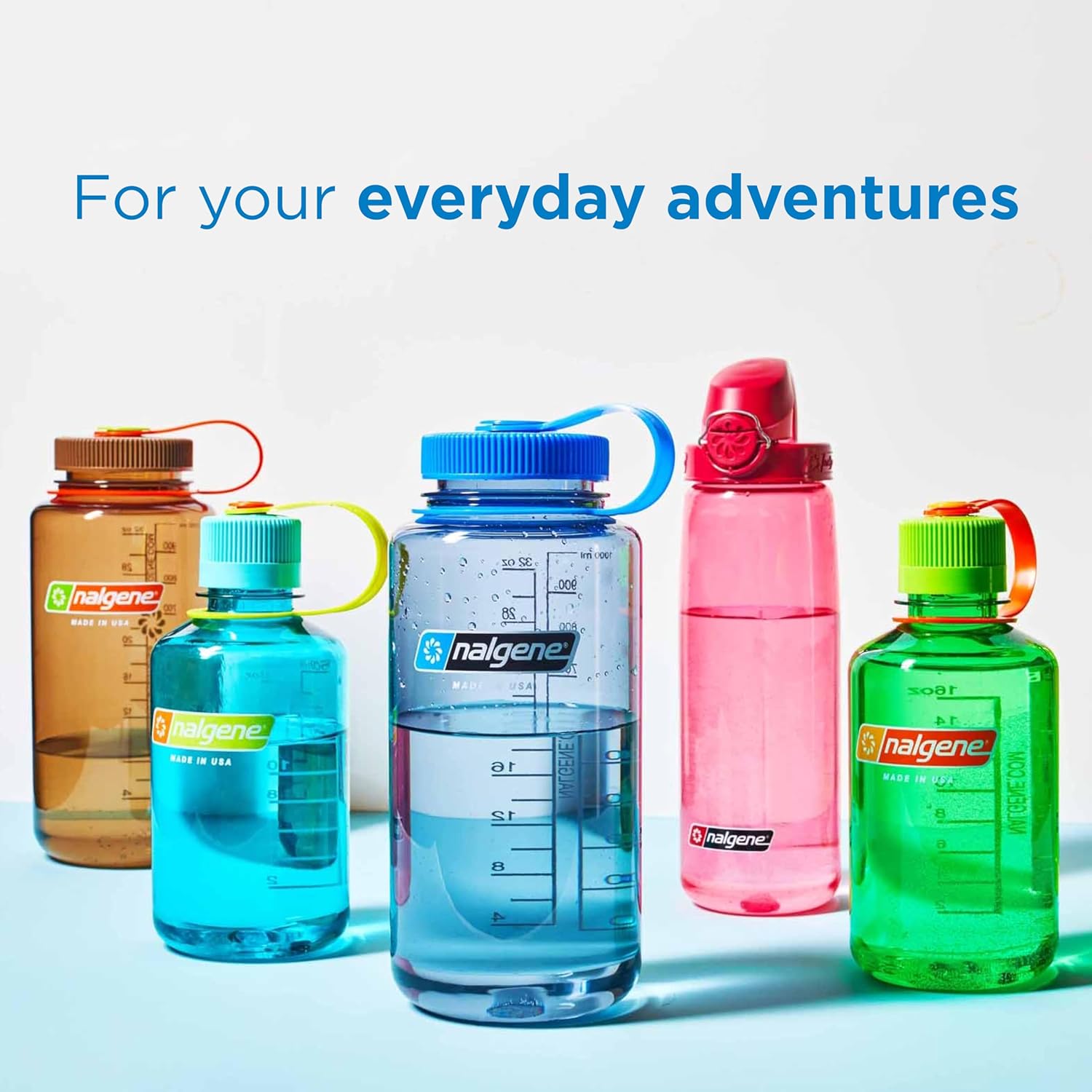 Nalgene COLOUR BLOCK Narrow Mouth Water Bottle - 1L / 32oz