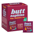 Butt Napkins - Water-Based Flushable Wipes, Individually Wrapped