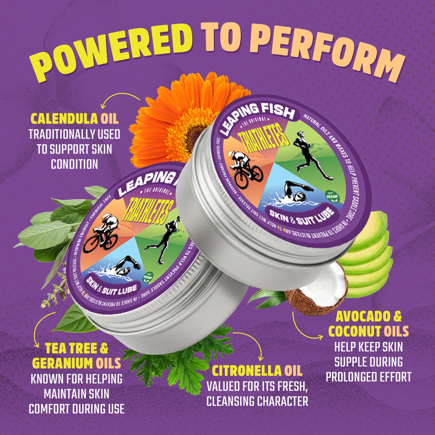 Leaping Fish Triathletes Skin & Suit Lube - 60g Tin