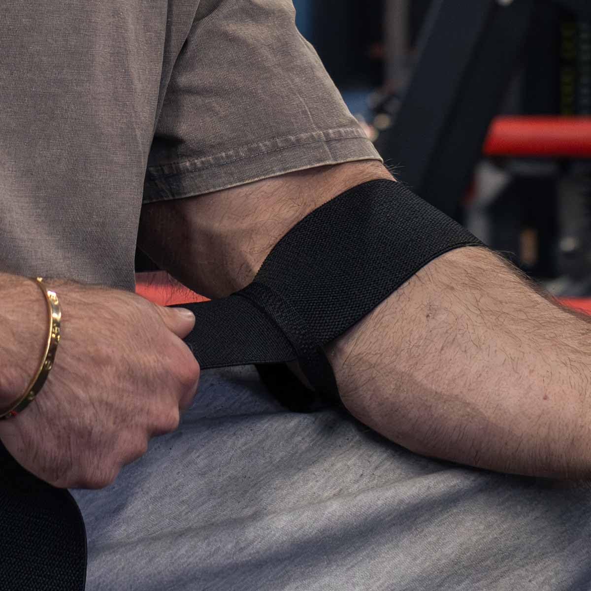 Team Industry Black Elbow Wraps