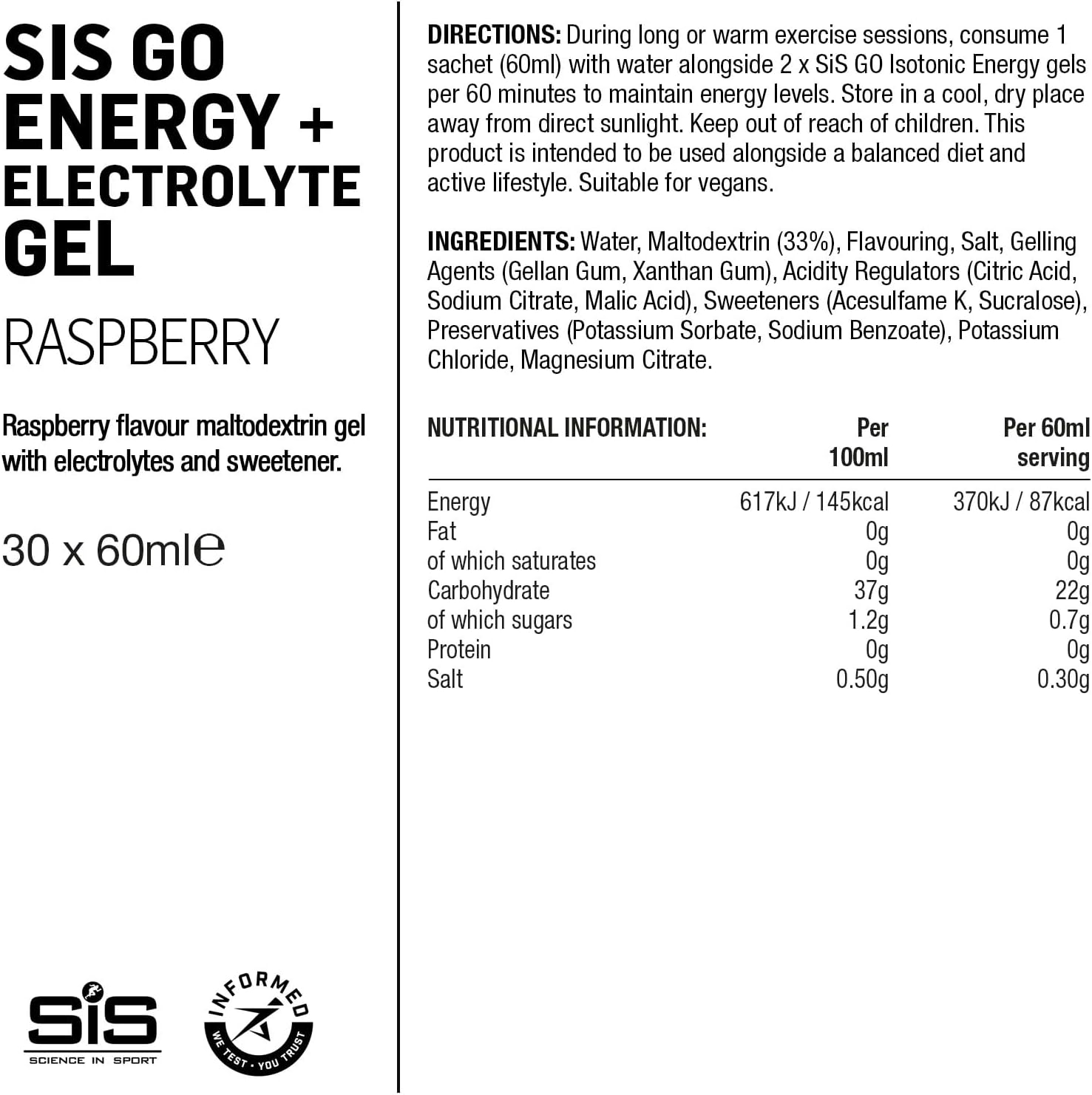 Science in Sport Go Isotonic Energy Gel