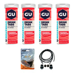 GU Energy Hydration Drink Tabs - 4 Tubes Of Electrolyte Tablets - 12 Tablets Per Tube, 48 Total Tablets