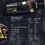 Amacx Turbo Energy Running Gels - 3 x 60ml