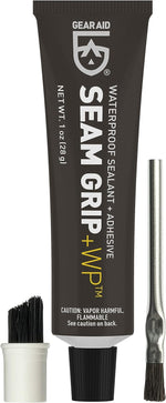 Gear Aid Seam Grip WP Waterproof Sealant and Adhesive for Tents and Outdoor Fabric, Clear, 28 g(single pack)