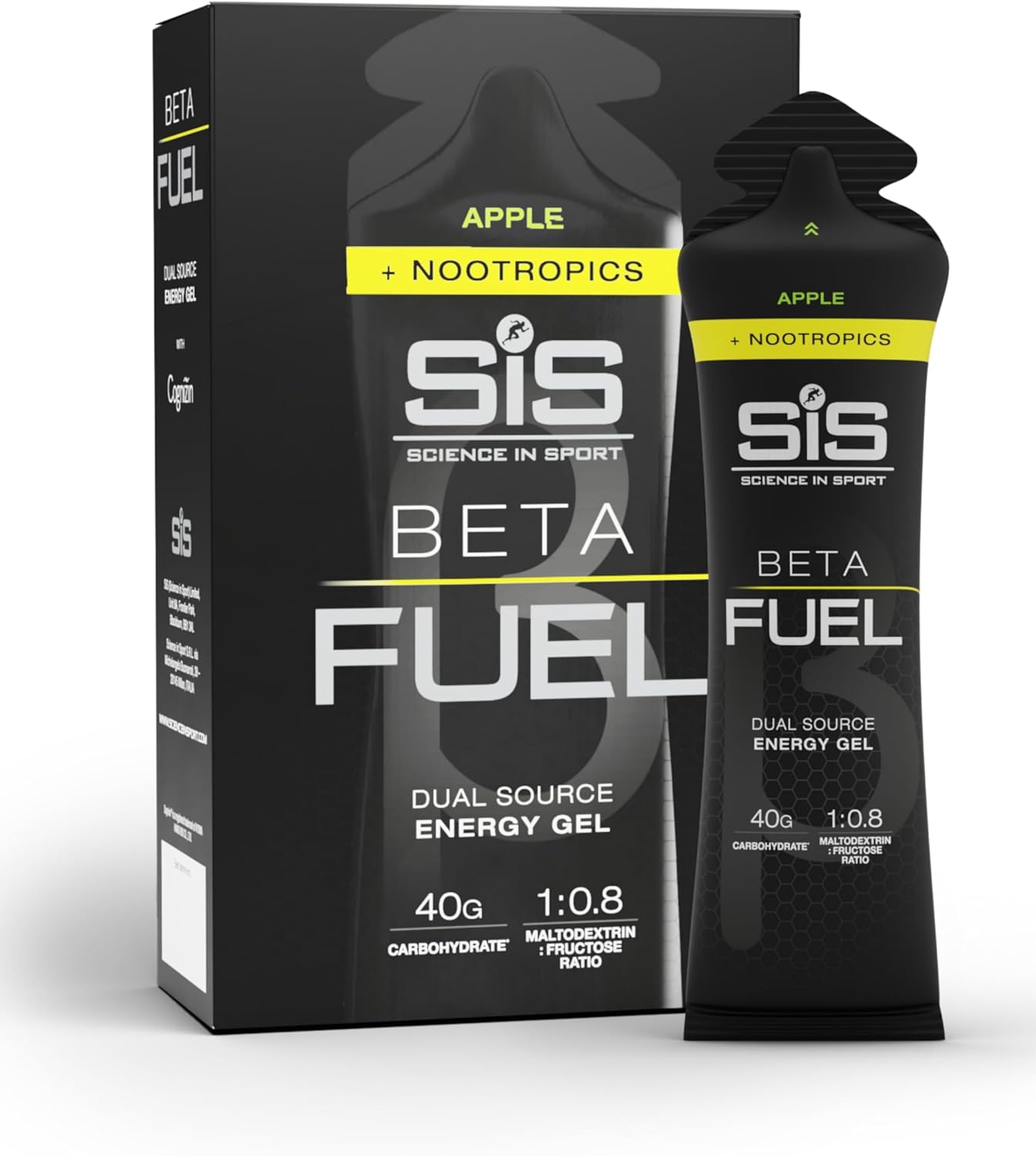 SIS Beta Fuel + Nootropics Energy Gels - 6 Pack