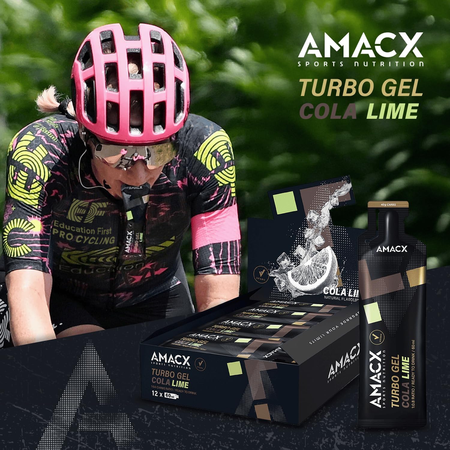 AMACX Turbo Energy Gels - 12 x 60ml
