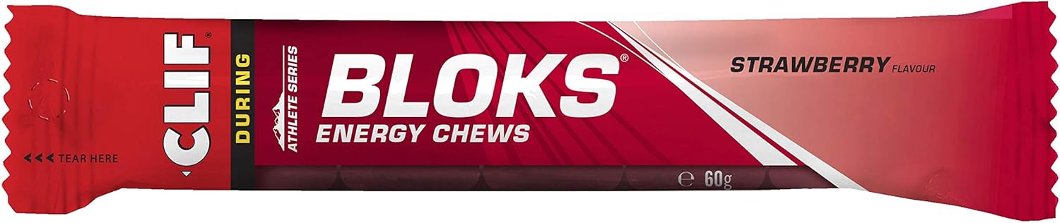 Clif Bloks Strawberry Sports Supplements, 60 g