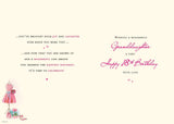 Milestone Age Birthday Card Age 18 Granddaughter - 9 x 6 inches - Regal Publishing