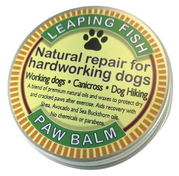 LEAPING FISH Dog Paw Balm - Natural Repair For Hardworking Dogs - 60g Tin