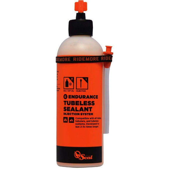Orange Seal Endurance Tubeless Sealant, 8oz with Twist Lock Applicator by Orange Seal