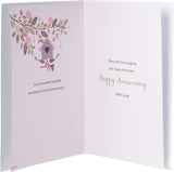 Classic Annivesary Card Daughter & Son in Law - 9 x 6 inches - Regal Publishing