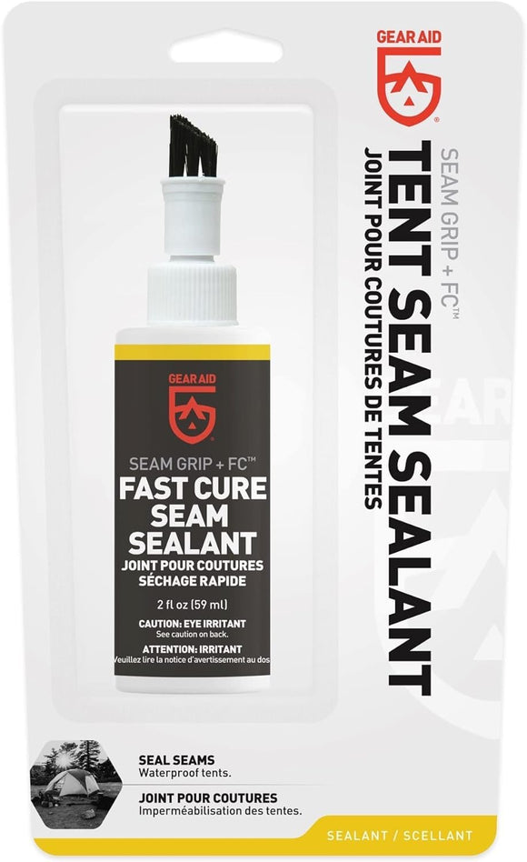 Gear Aid Seam Grip FC Fast Cure Sealant for Tents, Clear, 2 oz