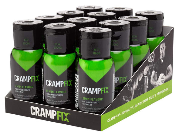 Crampfix 50ml Flip-Top Lid Squeeze Bottles - Fast & Effective Relief from Muscle Cramp (Box of 12 Bottles)