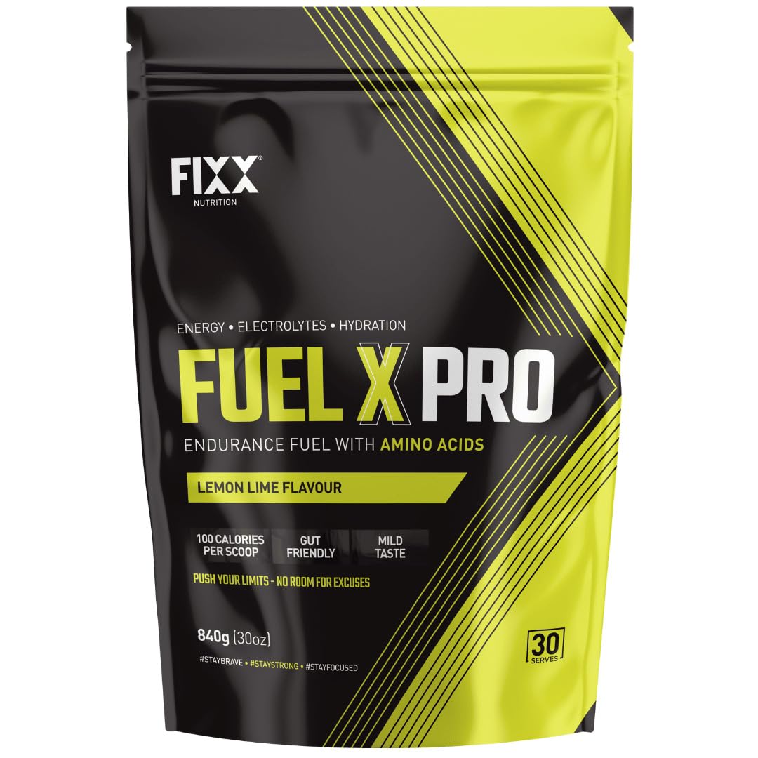 Fixx Nutrition Fuel X Pro Endurance Fuel With Amino Acids - Energy, Electrolytes, Hydration - 840g Bulk Bag (30 Servings)