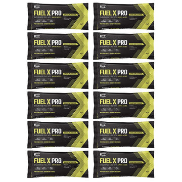 Fixx Nutrition Fuel X Pro Endurance Fuel With Amino Acids - Energy, Electrolytes, Hydration - Box of 12 x 55g Sachets