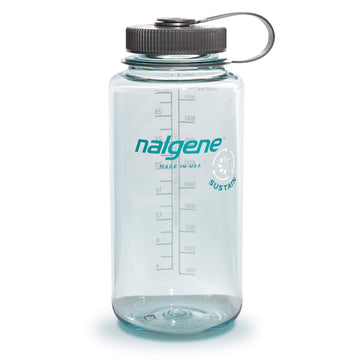 Nalgene Sustain Wide Mouth Tritan BPA-Free Water Bottle Made with Material Derived From 50% Plastic Waste, 32 OZ