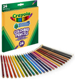 CRAYOLA Colouring Pencils - Assorted Colours (Pack of 24) | A Must-Have for All Kids Arts & Crafts Sets | Ideal for Kids Aged 3+