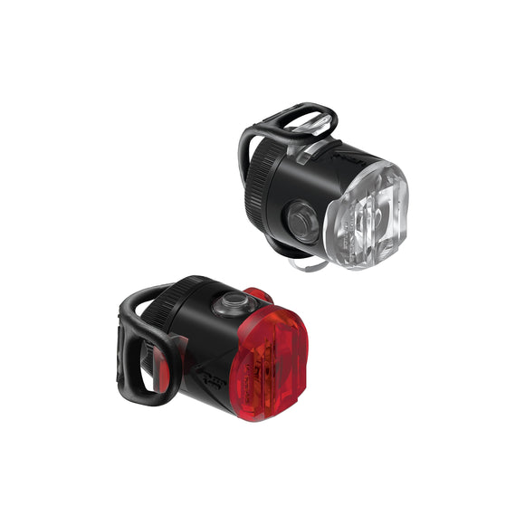 LEZYNE Femto Pair USB Rechargeable LED Bike Light, White, FR Unique (Taille Fabricant : t.One sizeque)