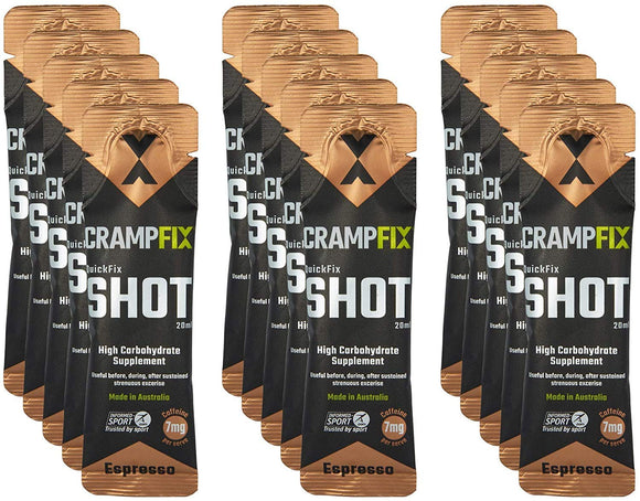 Crampfix QuickFix Shot Sachets - Fast & Effective Relief from Muscle Cramp (15 x 20ml Packets)