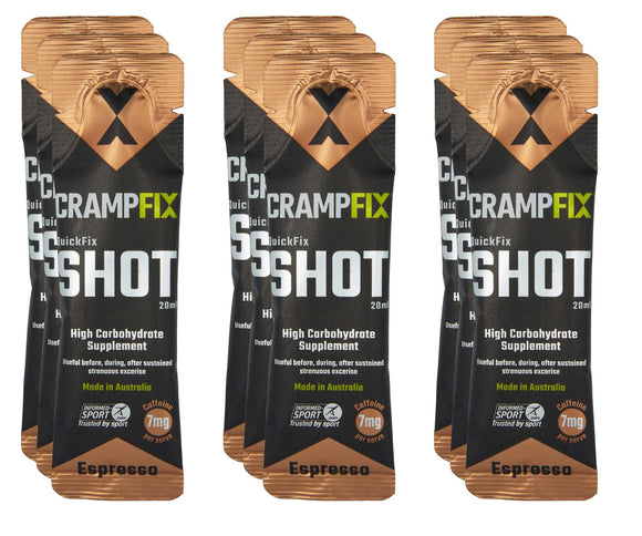 Crampfix QuickFix Shot Sachets - Fast & Effective Relief from Muscle Cramp (9 x 20ml Packets)