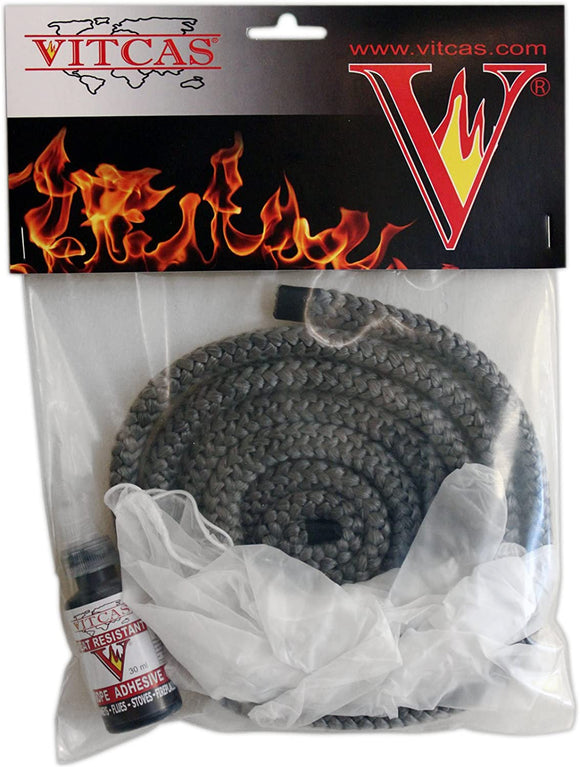 VITCAS Black Stove Fire Rope Replacement Kit