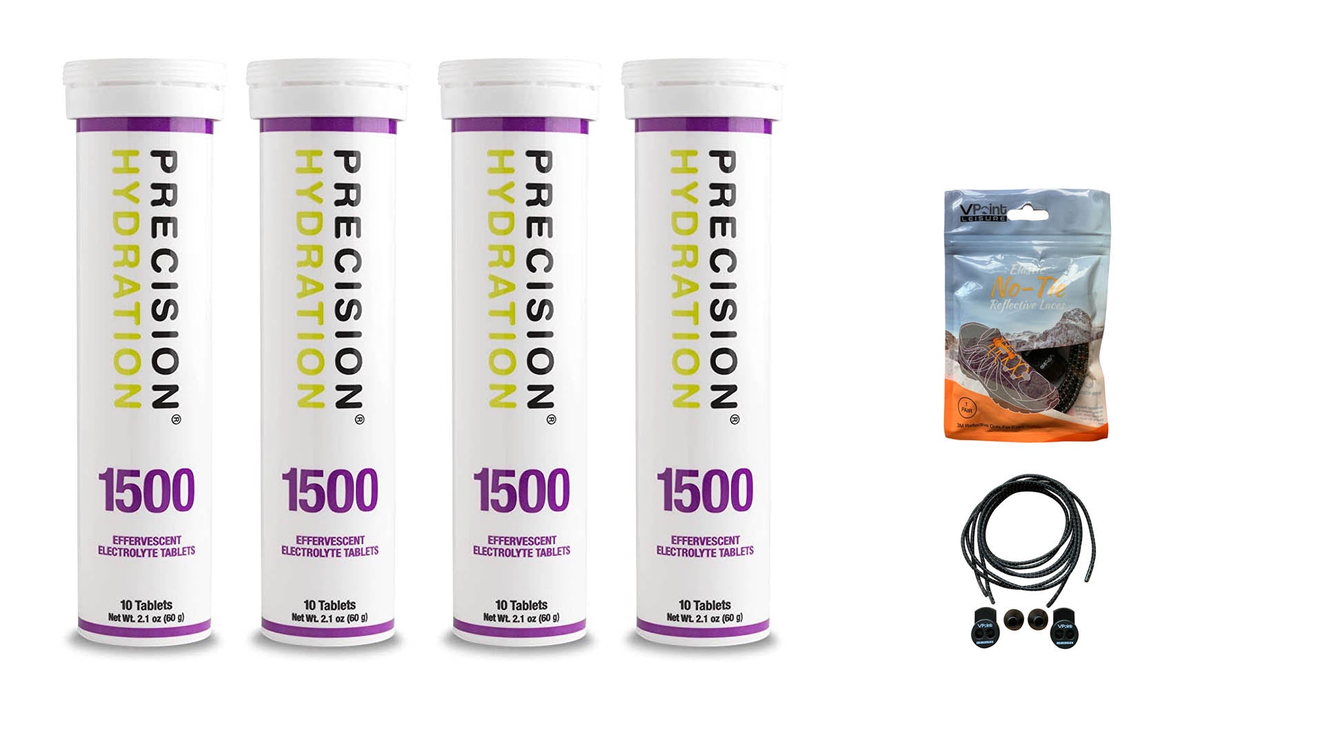Precision Hydration Electrolyte Tablets - 4 Tubes of 10 x Tabs (1500 Strength)