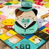 Squishmallows Monopoly Board Game Collectors Edition (With Cam The Cat Plush) & Dice Rolling Tray
