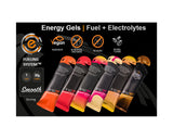TORQ Energy Gels - Pack of 10 Sachets, 5 Different Flavours. Bundled with an Exclusive Pack of Elastic No-tie Reflective Shoe Laces